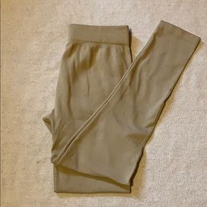 Women’s tan stretchy leggings